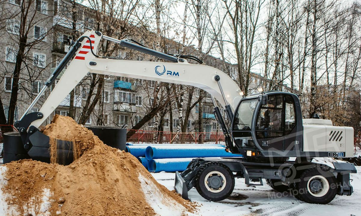 Экскаватор колесный Терекс в аренду Челябинске круглосуточно - низкая цена